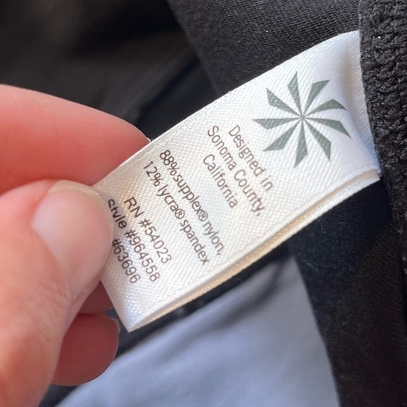 Athleta 2.5” Spandex Compression Shorts BLACK & HEATHER GRAY MEDIUM - Picture 6 of 6